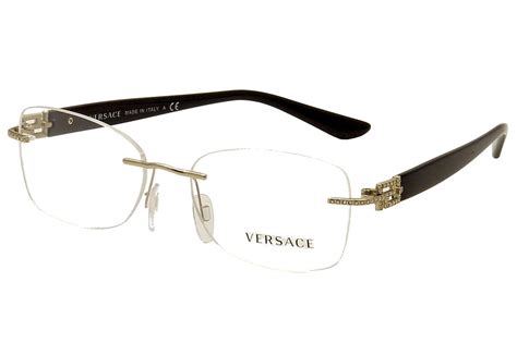 discontinued versace eyeglasses|Versace rimless eyeglass frames.